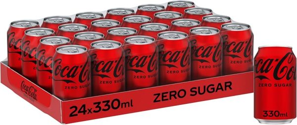 Tray of soft drinks 24 cans